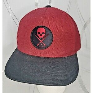 Sullen Art Collective New‎ Era Burgundy Under Brim Embroidery Skull Snapback Hat